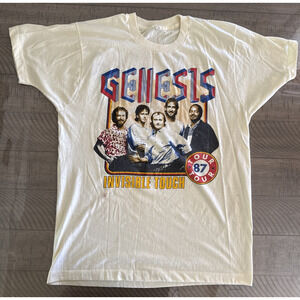 RARE Genesis Invisible Touch Tour 1987 Concert T-Shirt Men's Medium Phil Collins